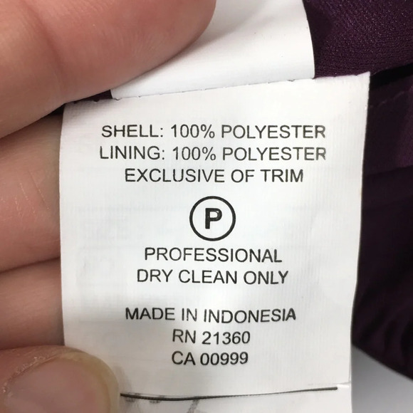 Morille Madeline Gardner Eggplant Purple Chiffon Long Gown Womens 4 Bridesmaid - Picture 10 of 13